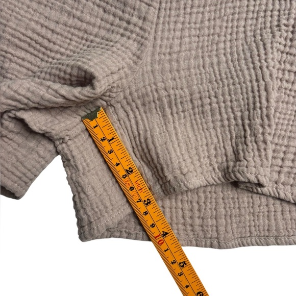 Jason Wu Gauze Shorts Size Medium Minimalist Brown Beige Quiet Luxury Beach - Picture 8 of 11